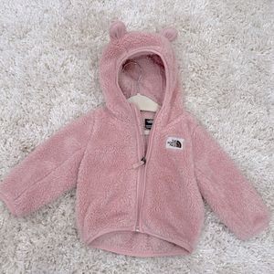 Pink north face Sherpa jacket